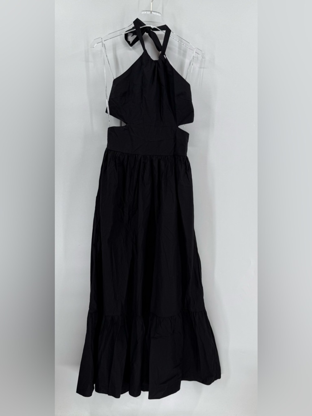 Self contrast x Anthropologie black cut out maxi dress size medium NWT - Picture 2 of 6